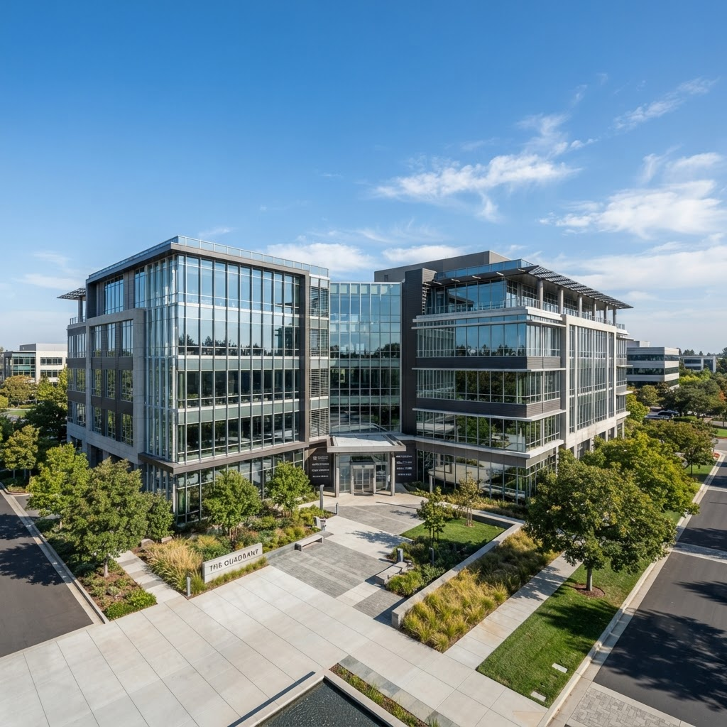 Modern multi-tenant commercial office building